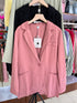 Solid Color Single Breasted Blazer